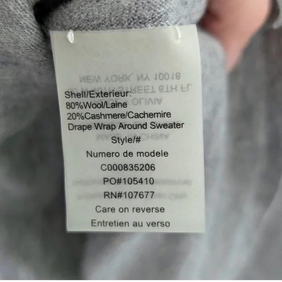 Alice + Olivia base cowl neck sweater cardigan wrap - Picture 5 of 5